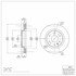 604-48054 by DYNAMIC FRICTION COMPANY - GEOSPEC Coated Rotor - Blank