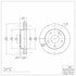 604-40077 by DYNAMIC FRICTION COMPANY - GEOSPEC Coated Rotor - Blank