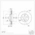 604-45016 by DYNAMIC FRICTION COMPANY - GEOSPEC Coated Rotor - Blank