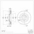 604-46017 by DYNAMIC FRICTION COMPANY - GEOSPEC Coated Rotor - Blank