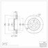 604-42003 by DYNAMIC FRICTION COMPANY - GEOSPEC Coated Rotor - Blank