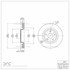 604-42007 by DYNAMIC FRICTION COMPANY - GEOSPEC Coated Rotor - Blank