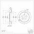 604-54173 by DYNAMIC FRICTION COMPANY - GEOSPEC Coated Rotor - Blank