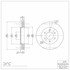 604-54183 by DYNAMIC FRICTION COMPANY - GEOSPEC Coated Rotor - Blank