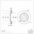 604-54204 by DYNAMIC FRICTION COMPANY - GEOSPEC Coated Rotor - Blank