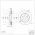604-54215 by DYNAMIC FRICTION COMPANY - GEOSPEC Coated Rotor - Blank