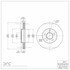 604-54217 by DYNAMIC FRICTION COMPANY - GEOSPEC Coated Rotor - Blank