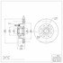 604-54224 by DYNAMIC FRICTION COMPANY - GEOSPEC Coated Rotor - Blank