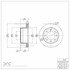 604-54227 by DYNAMIC FRICTION COMPANY - GEOSPEC Coated Rotor - Blank