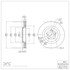 604-58026 by DYNAMIC FRICTION COMPANY - GEOSPEC Coated Rotor - Blank