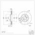 604-59053 by DYNAMIC FRICTION COMPANY - GEOSPEC Coated Rotor - Blank