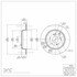 604-59054 by DYNAMIC FRICTION COMPANY - GEOSPEC Coated Rotor - Blank