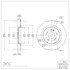 604-59066 by DYNAMIC FRICTION COMPANY - GEOSPEC Coated Rotor - Blank