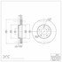 604-54033 by DYNAMIC FRICTION COMPANY - GEOSPEC Coated Rotor - Blank