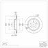 604-54037 by DYNAMIC FRICTION COMPANY - GEOSPEC Coated Rotor - Blank