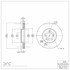 604-54038 by DYNAMIC FRICTION COMPANY - GEOSPEC Coated Rotor - Blank