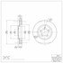 604-54043 by DYNAMIC FRICTION COMPANY - GEOSPEC Coated Rotor - Blank