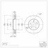 604-54056 by DYNAMIC FRICTION COMPANY - GEOSPEC Coated Rotor - Blank