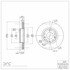 604-54059 by DYNAMIC FRICTION COMPANY - GEOSPEC Coated Rotor - Blank