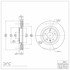 604-54062 by DYNAMIC FRICTION COMPANY - GEOSPEC Coated Rotor - Blank