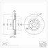 604-54070 by DYNAMIC FRICTION COMPANY - GEOSPEC Coated Rotor - Blank