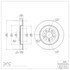 604-54088 by DYNAMIC FRICTION COMPANY - GEOSPEC Coated Rotor - Blank