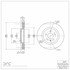 604-54094 by DYNAMIC FRICTION COMPANY - GEOSPEC Coated Rotor - Blank