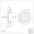 604-54142 by DYNAMIC FRICTION COMPANY - GEOSPEC Coated Rotor - Blank