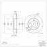 604-67043 by DYNAMIC FRICTION COMPANY - GEOSPEC Coated Rotor - Blank