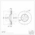 604-67051 by DYNAMIC FRICTION COMPANY - GEOSPEC Coated Rotor - Blank
