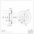 604-67055 by DYNAMIC FRICTION COMPANY - GEOSPEC Coated Rotor - Blank