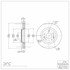 604-67106 by DYNAMIC FRICTION COMPANY - GEOSPEC Coated Rotor - Blank