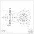 604-72043 by DYNAMIC FRICTION COMPANY - GEOSPEC Coated Rotor - Blank