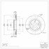 604-72061 by DYNAMIC FRICTION COMPANY - GEOSPEC Coated Rotor - Blank