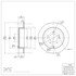 604-72062 by DYNAMIC FRICTION COMPANY - GEOSPEC Coated Rotor - Blank