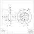 604-73061 by DYNAMIC FRICTION COMPANY - GEOSPEC Coated Rotor - Blank