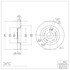 604-59068 by DYNAMIC FRICTION COMPANY - GEOSPEC Coated Rotor - Blank