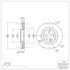 604-63124 by DYNAMIC FRICTION COMPANY - GEOSPEC Coated Rotor - Blank