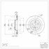 604-63150 by DYNAMIC FRICTION COMPANY - GEOSPEC Coated Rotor - Blank