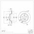 604-63078 by DYNAMIC FRICTION COMPANY - GEOSPEC Coated Rotor - Blank
