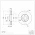 604-65016 by DYNAMIC FRICTION COMPANY - GEOSPEC Coated Rotor - Blank