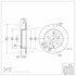 604-76134 by DYNAMIC FRICTION COMPANY - GEOSPEC Coated Rotor - Blank