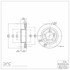 604-76136 by DYNAMIC FRICTION COMPANY - GEOSPEC Coated Rotor - Blank