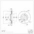 604-80066 by DYNAMIC FRICTION COMPANY - GEOSPEC Coated Rotor - Blank