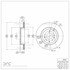 604-80068 by DYNAMIC FRICTION COMPANY - GEOSPEC Coated Rotor - Blank