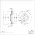 604-80071 by DYNAMIC FRICTION COMPANY - GEOSPEC Coated Rotor - Blank