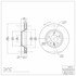 604-74051D by DYNAMIC FRICTION COMPANY - GEOSPEC Coated Rotor - Blank