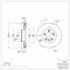 604-74056D by DYNAMIC FRICTION COMPANY - GEOSPEC Coated Rotor - Blank