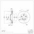 604-74057D by DYNAMIC FRICTION COMPANY - GEOSPEC Coated Rotor - Blank