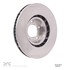 604-74057D by DYNAMIC FRICTION COMPANY - GEOSPEC Coated Rotor - Blank